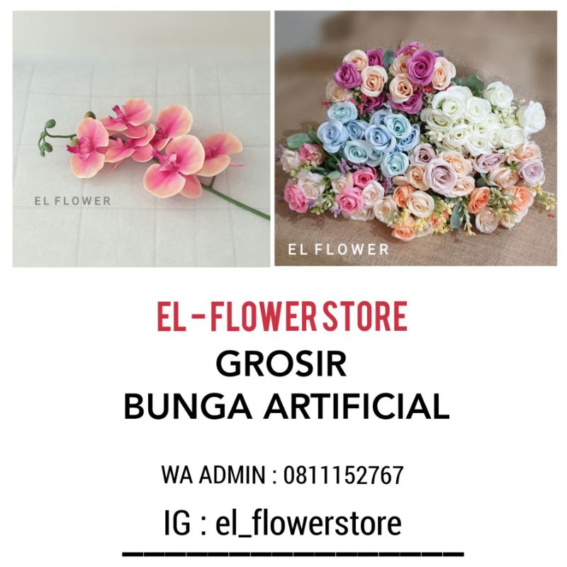 Bunga Aster Krisan 10 kuntum Bunga Artificial Dekorasi-8