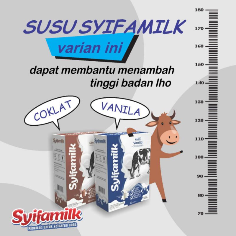 

paket isi 2 syifamilk skim susu diet badan vanilla coklat stroberi 550gr gula jagung