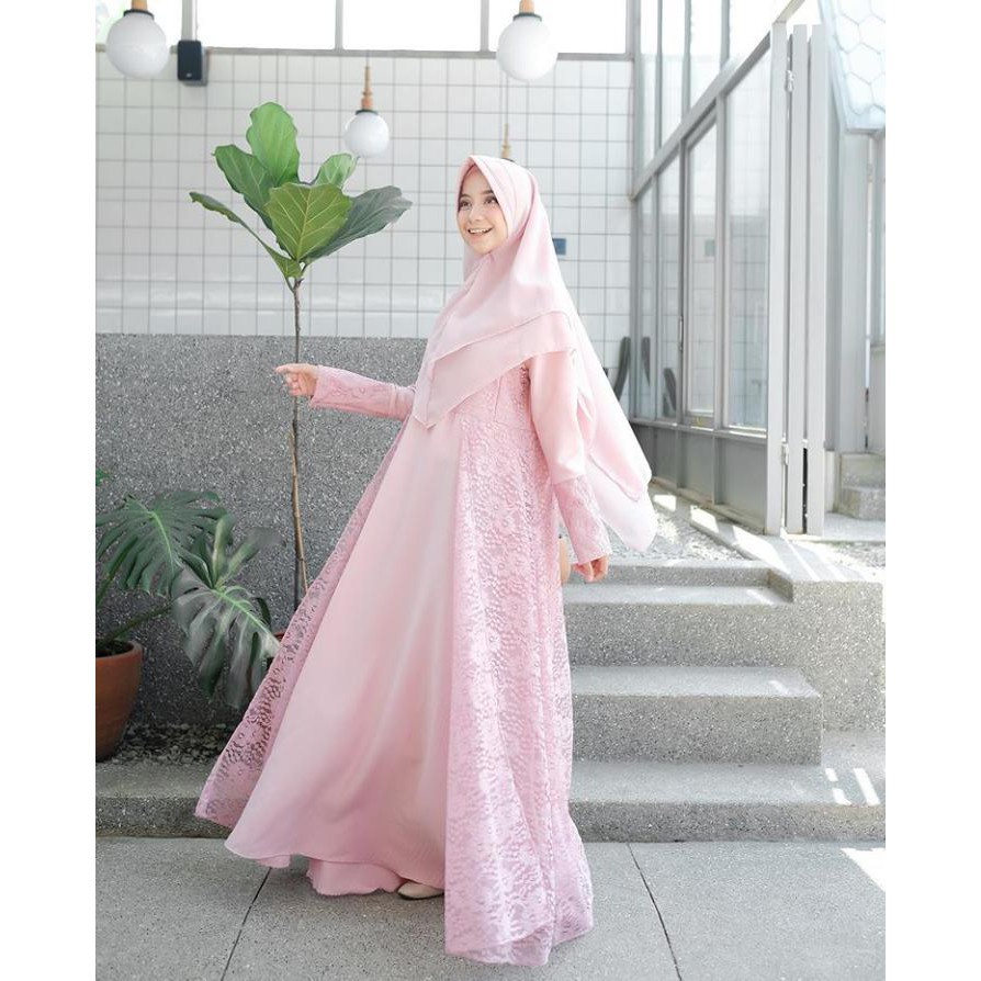 DRESS MAGDA SYAR'I+KERUDUNG CERUTTI BUSANA MUSLIMAH