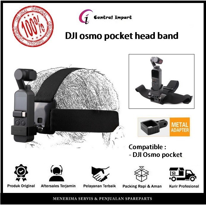 DJI Osmo Pocket Head Band - DJI Osmo Pocket Pegangan Kepala