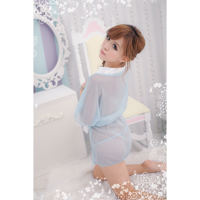 Ɛѵҽ Lingerie Seksi Jubah Mandi Jaring Wanita  Piyama Seksi Erotis Babydoll 1287