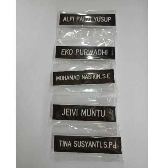 

(A2J5) ★ Nametag ukir magnet / pin nama / Nama dada ukir / Papan nama dada bhayangkari //Promo@hari@ini