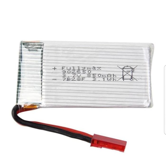 Original  baterai lipo 3.7V 1S 1 Cell 850mah JST soket merah battery RC drone Asli Murah Terbaru