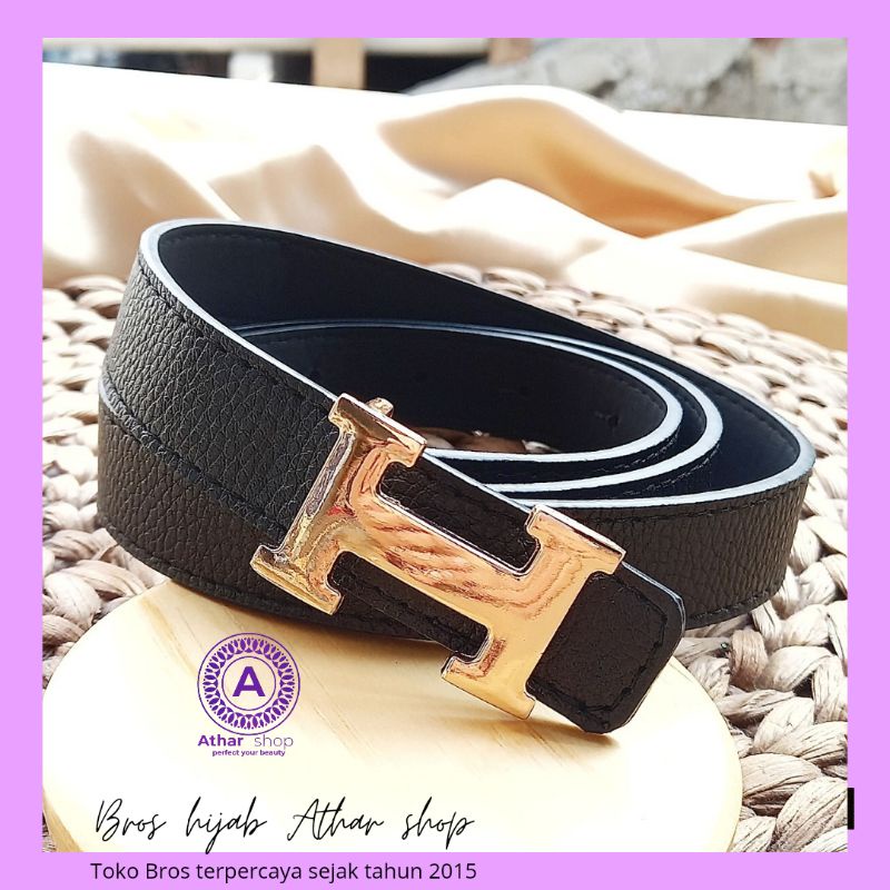 Athar shop belt ikat pinggang wanita gesper kulit ban pinggang PU leather