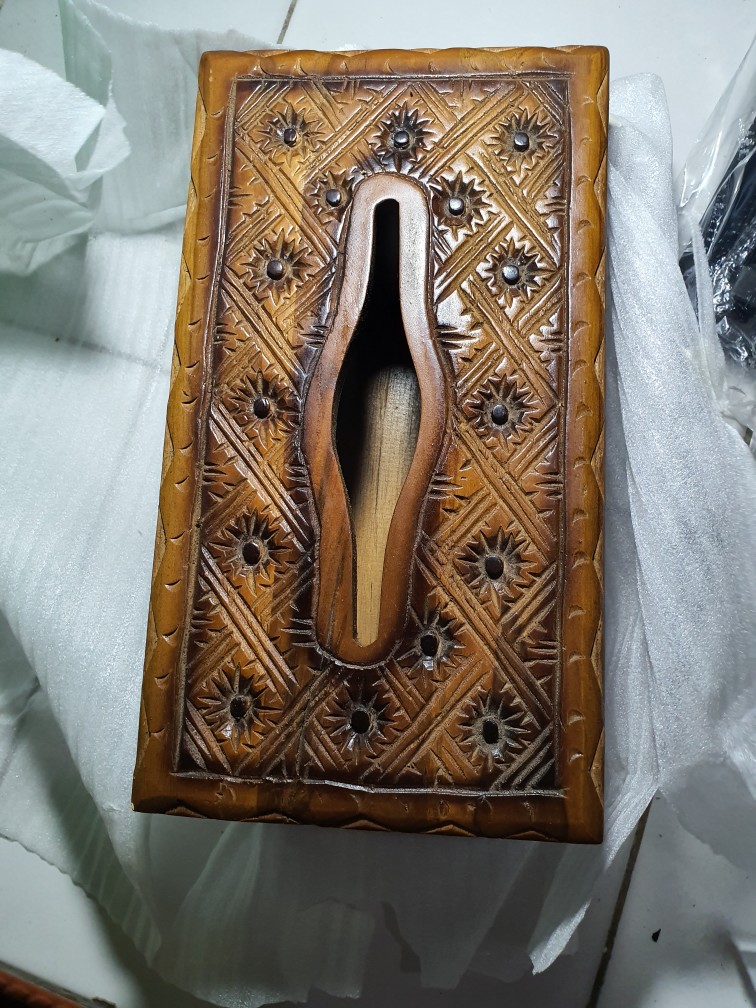 Tempat Tissu Kotak Tissu Soufenir Kayu Langsung Pengrajin Jepara