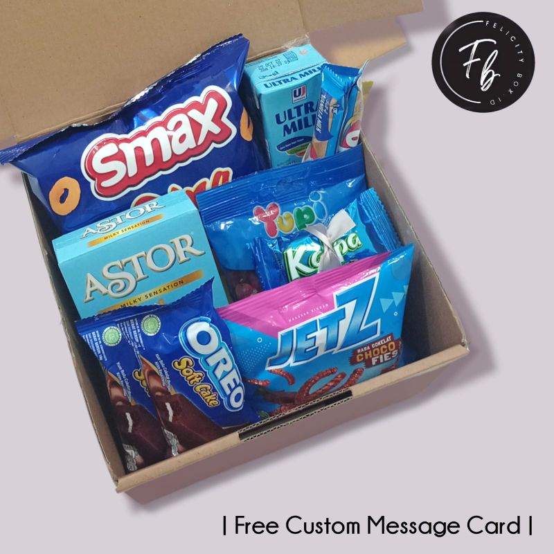 

[ BIRU ] SNACKBOX / GIFTBOX / HADIAH ULANG TAHUN / WISUDA