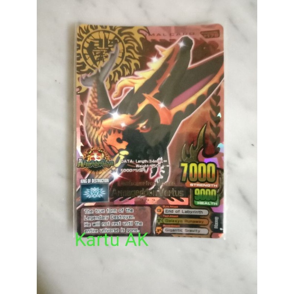 Kartu Animal Kaiser Armageddon Vertus Original Evo7