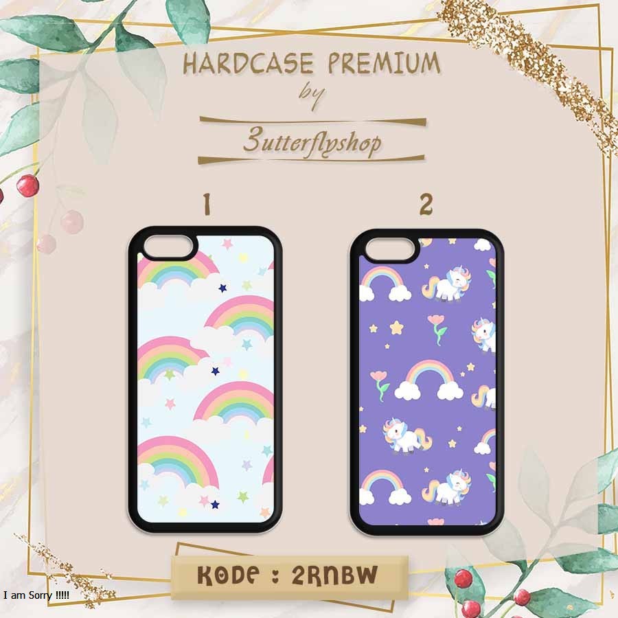 [HARDCASE] Rainbow unicorn sky case Oppo Vivo Realme Redmi Xiaomi Samsung Iphone