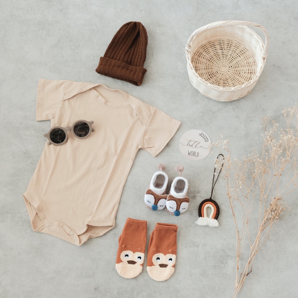 Elmer Living Hampers Bayi | Jumper Topi dan Kacamata Bayi Newborn Baby Gift Set Unisex| Kado Lahiran Bayi