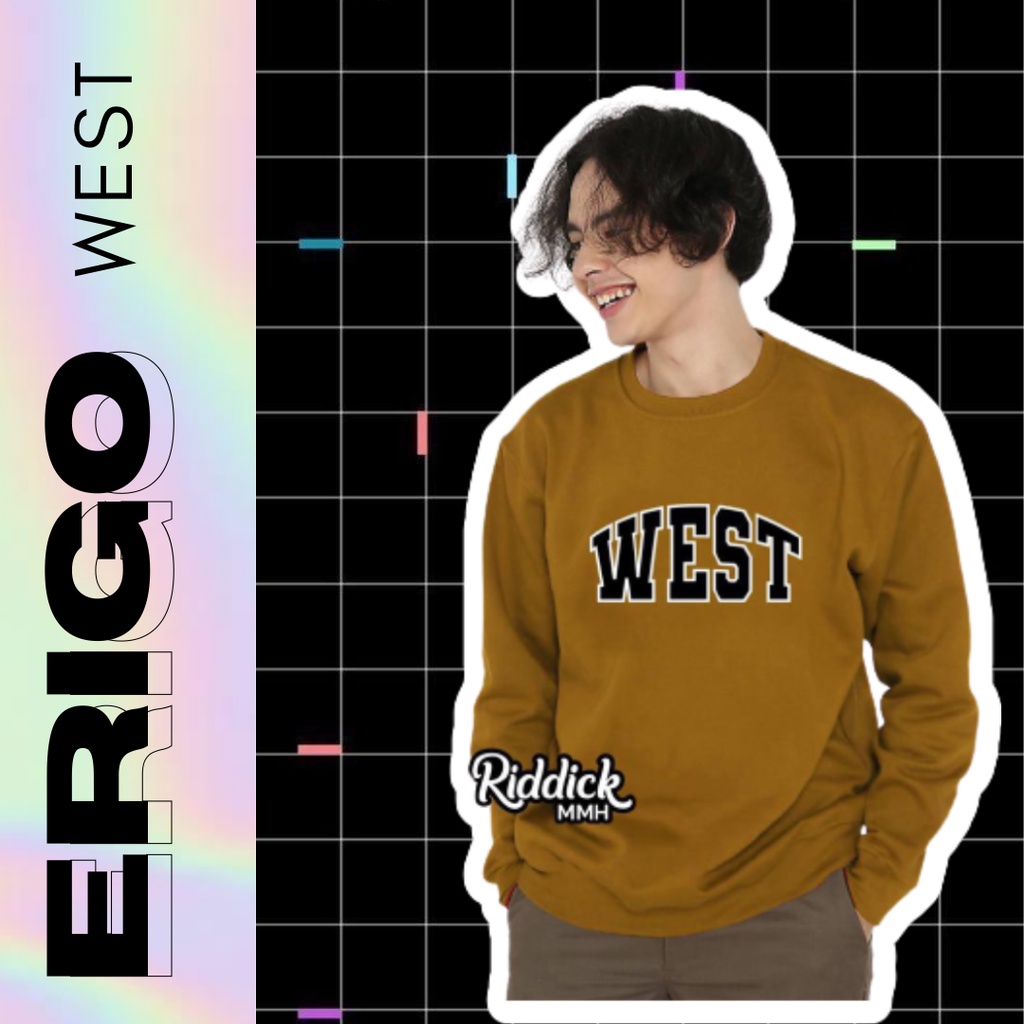 Sweater Pria /Sweater crewneck Pria /Russ Sweater Crewneck West Camel