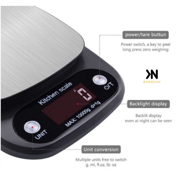 Timbangan Digital 10kg Commercial Kitchen Scale Premium Quality