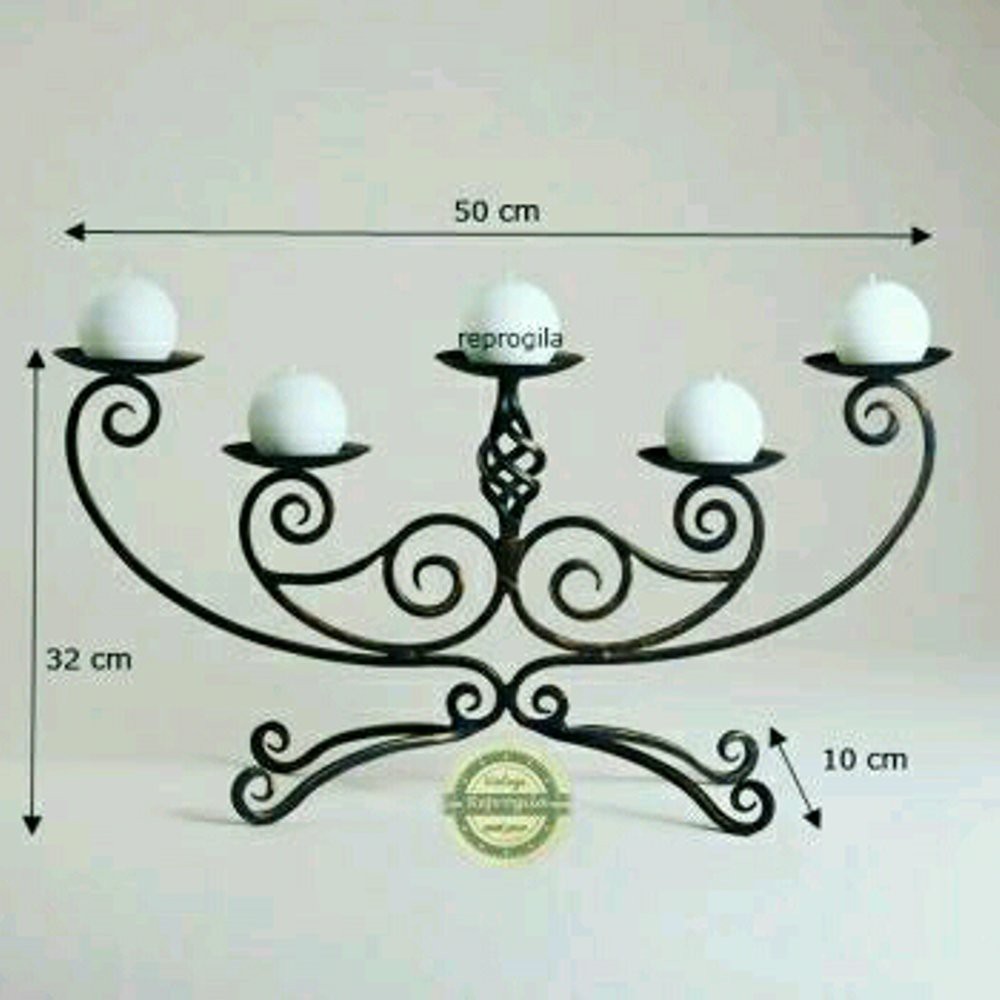 Tempat Lilin Tempat Lilin Cabang 5 Tempat Lilin Isi 5 Tempat Lilin Shabby Chic Tempat Lilin Hiasan