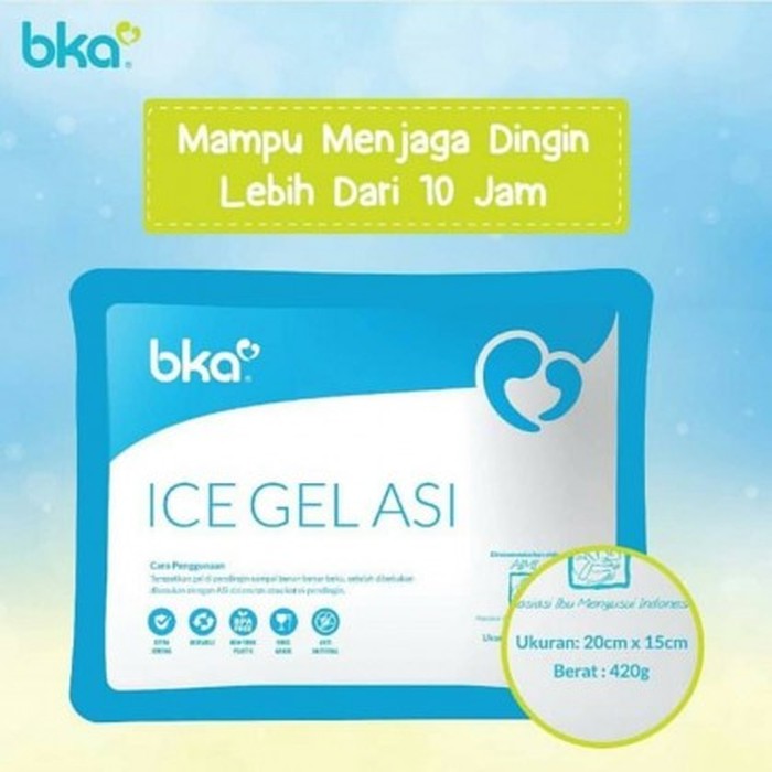 BKA Ice Gel Besar 20 x 15 cm 420 gram Pendingin ASI / Makanan Bayi u/ Cooler Bag / Box