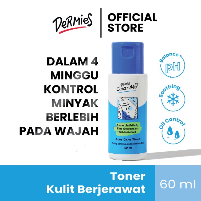 Dermies Acne Combo - Clear Me Serum dan Toner Anti Jerawat