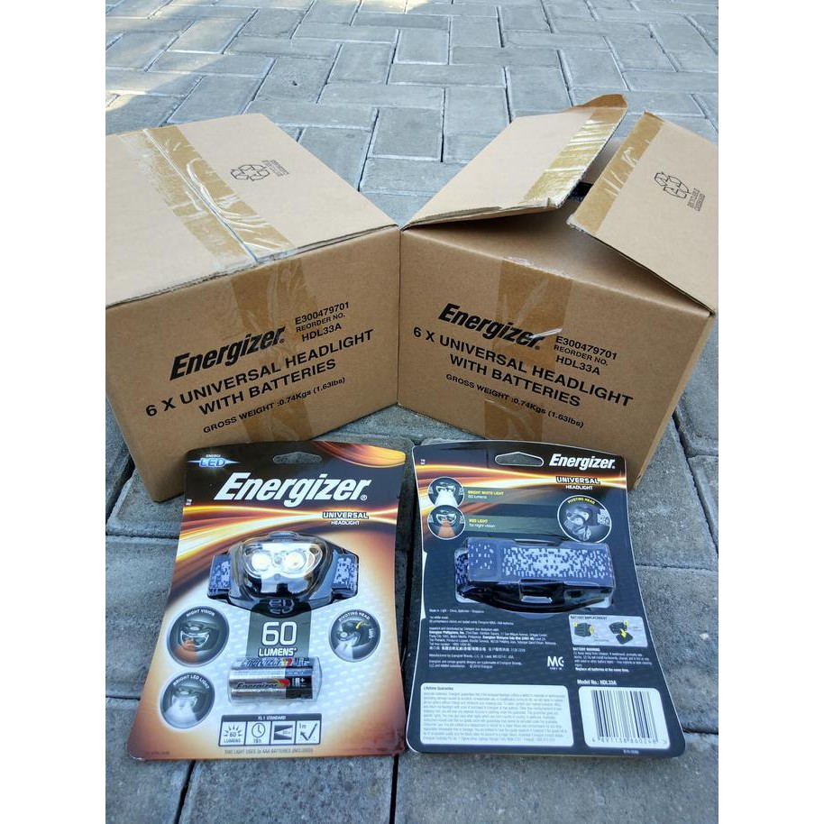 Diskon Headlamp / Headlight Senter Kepala Energizer 3 Led Terbaru