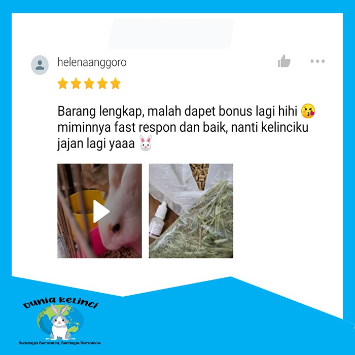 PELET PAKAN MAKANAN KELINCI VITAL RABBIT 1KG CITRA FEED RABBIT FOOD PELLET