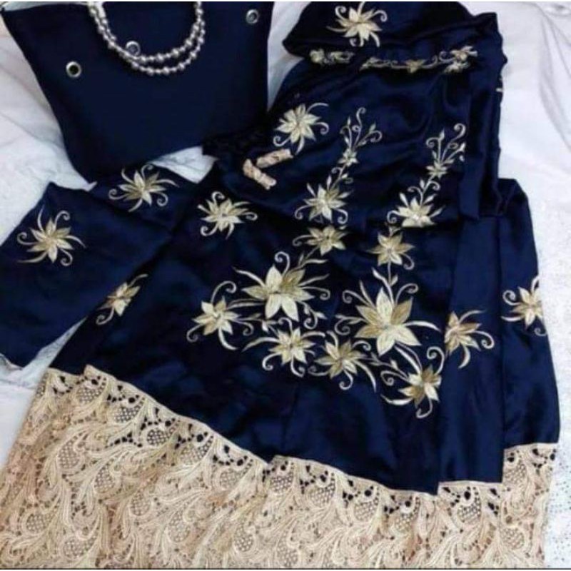 SP9Y7 Mukena bordir luna maya free tas mutiara original