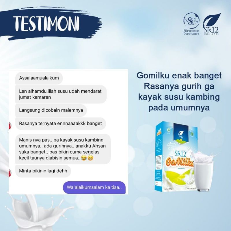 

susu kambing gomilku sr12