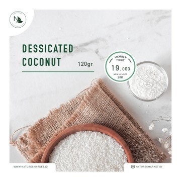 

Nature's Market Dessicated Coconut 120gr