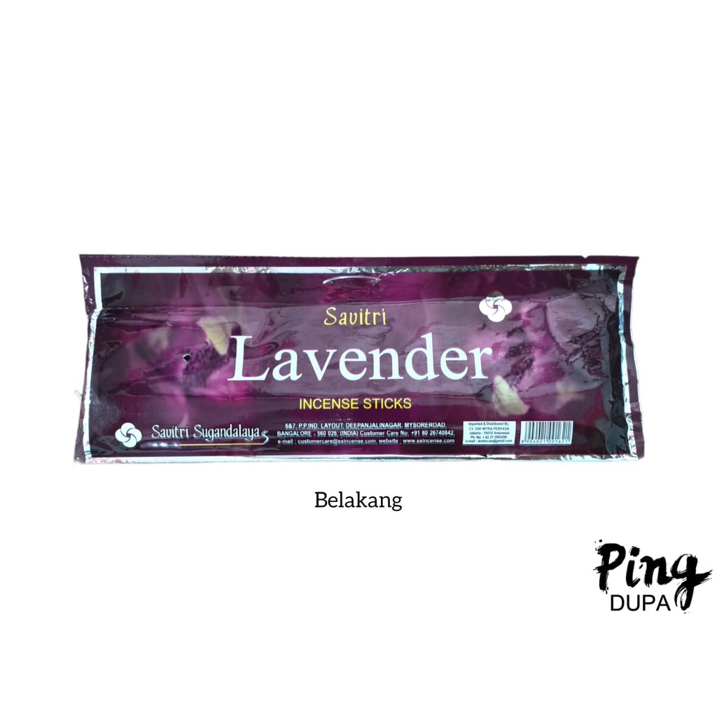 Dupa Hio Lavender By Savitri India isi 35 batang