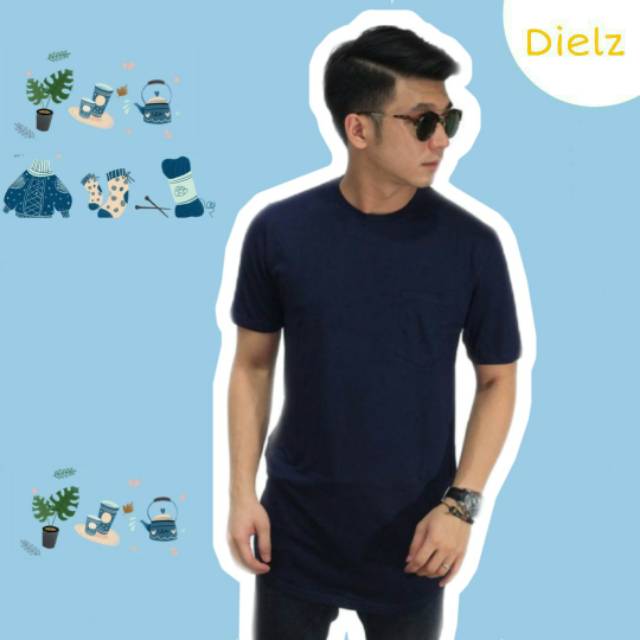 Longline Tshirt - Basic Navy