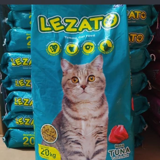 

Promo Lezato Tuna Flavor 20Kg Makanan Kucing 20Kg X 3 Karung Gosend
