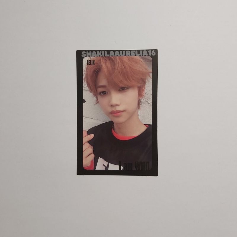 [BOOKED] PC Felix Stray Kids Black Border I Am Who