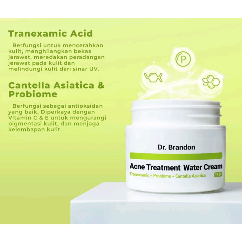 DR BRANDON ACNE TREATMENT WATER CREAM 15gr