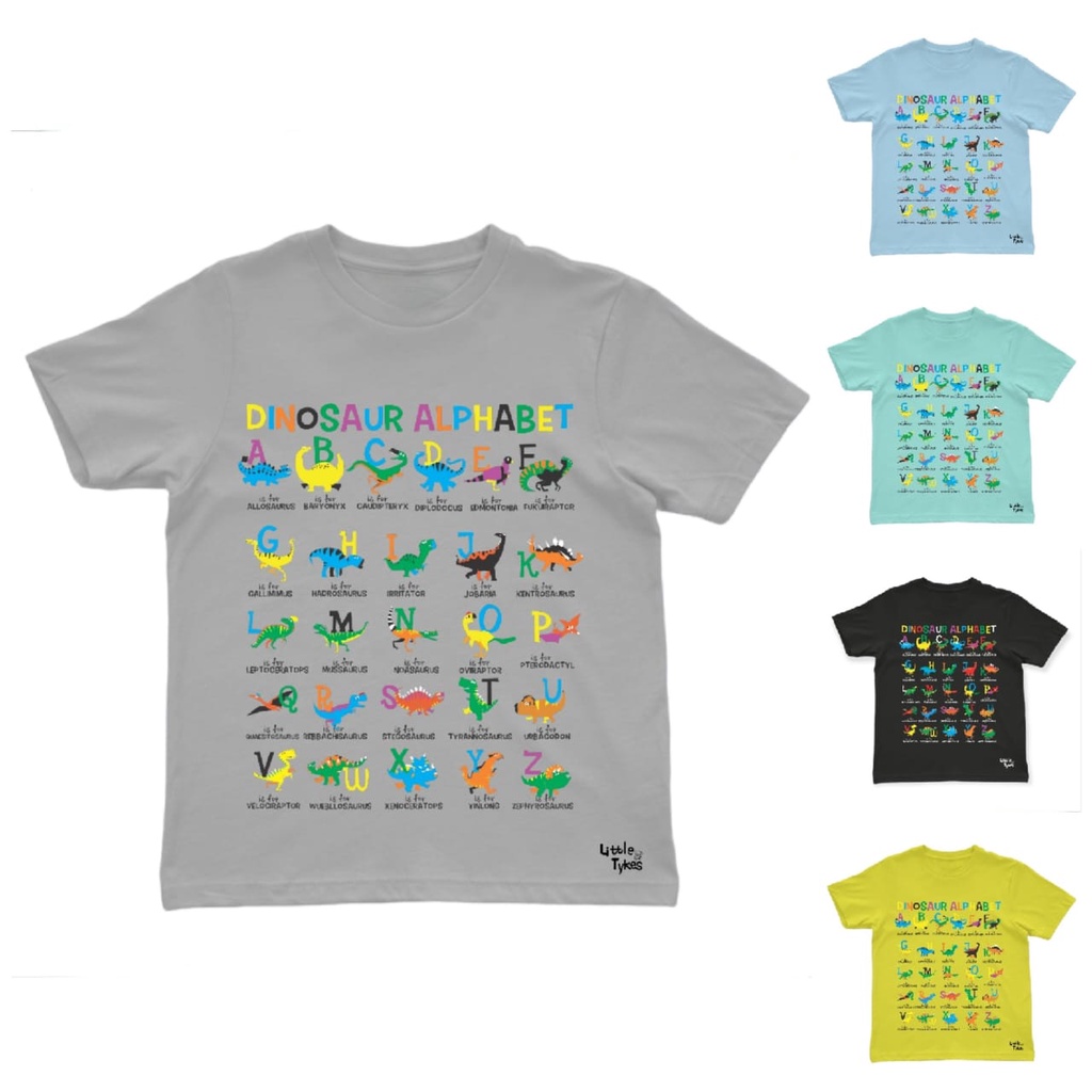 LittleTykes - Kaos Anak Cowok Dinosaurus Alphabet