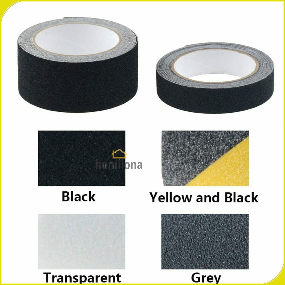 Tape Lakban Safety Grip Anti Slip Strong Traction 5 m x 2.5 cm - TaffPACK - Black/Yellow