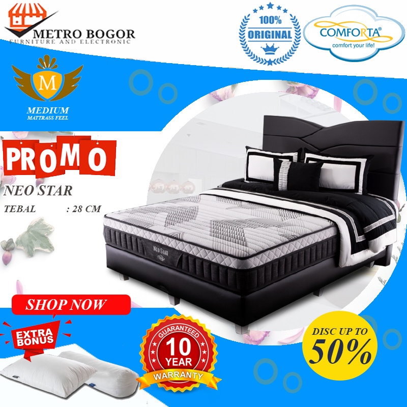 Kasur SpringBed Comforta Neo Star FULL SET Spring bed matras