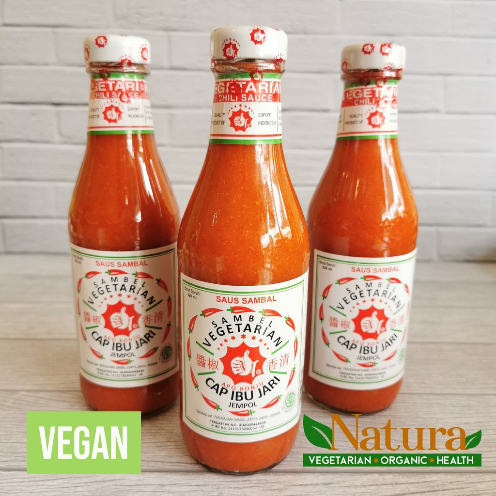 

Sambal Sambel Vegetarian Vegan Cap Ibu Jari Jempol 320ml Tanpa Bawang