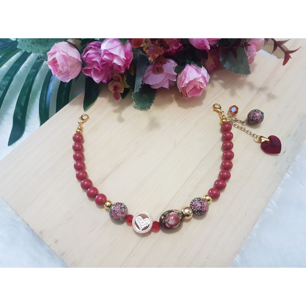 Femmy's Crafts Connector/tali masker Tensha jepang mix Swarovski ori