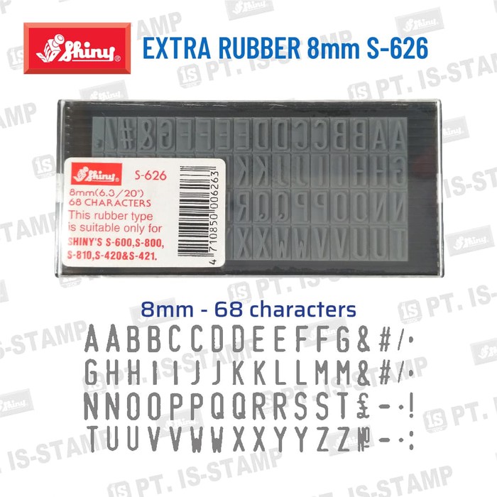 

Promo Shiny Extra Rubber 8mm S 626 Diskon