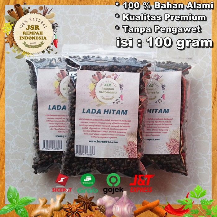 

LADA HITAM ASLI ISI 100 GRAM KUALITAS PREMIUM BUMBU DAPUR JSR REMPAH