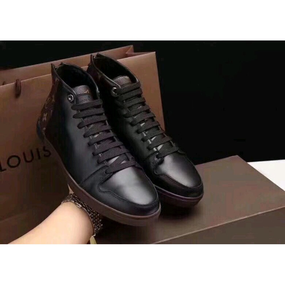 sepatu lv mono boots mirror quality