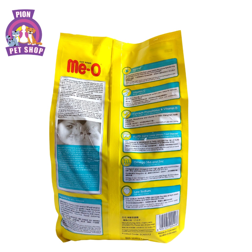 Me-o Tuna 1.2kg For Adult/Makanan Kucing dry food untuk dewasa 1.2kg