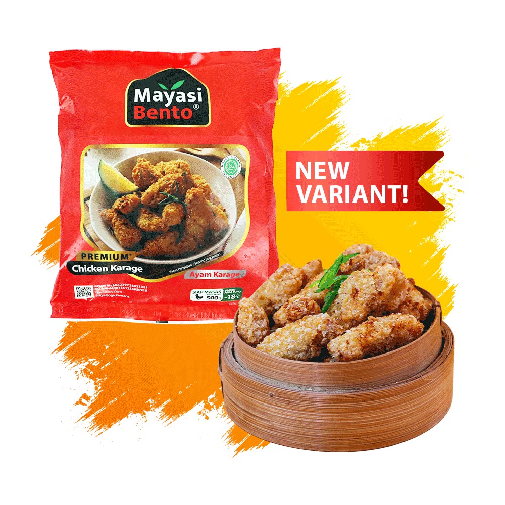 

Chicken Karage Frozen Food Bento 500gr/ Ayam Karage Chicken Mayasi Bento - TANPA PENGAWET/BPOM/HALAL