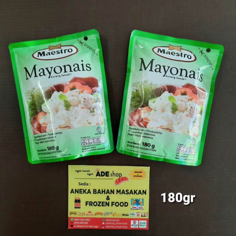 

saus saos mayonaise mayonese maestro 180 gr