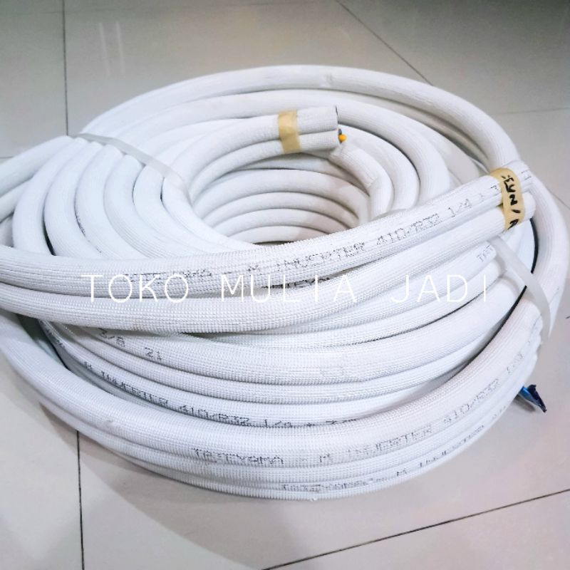 Pipa selang AC 1/2 / 3/4 / 1 PK HODA per 1 meter 1/4 + 3/8 bagus
