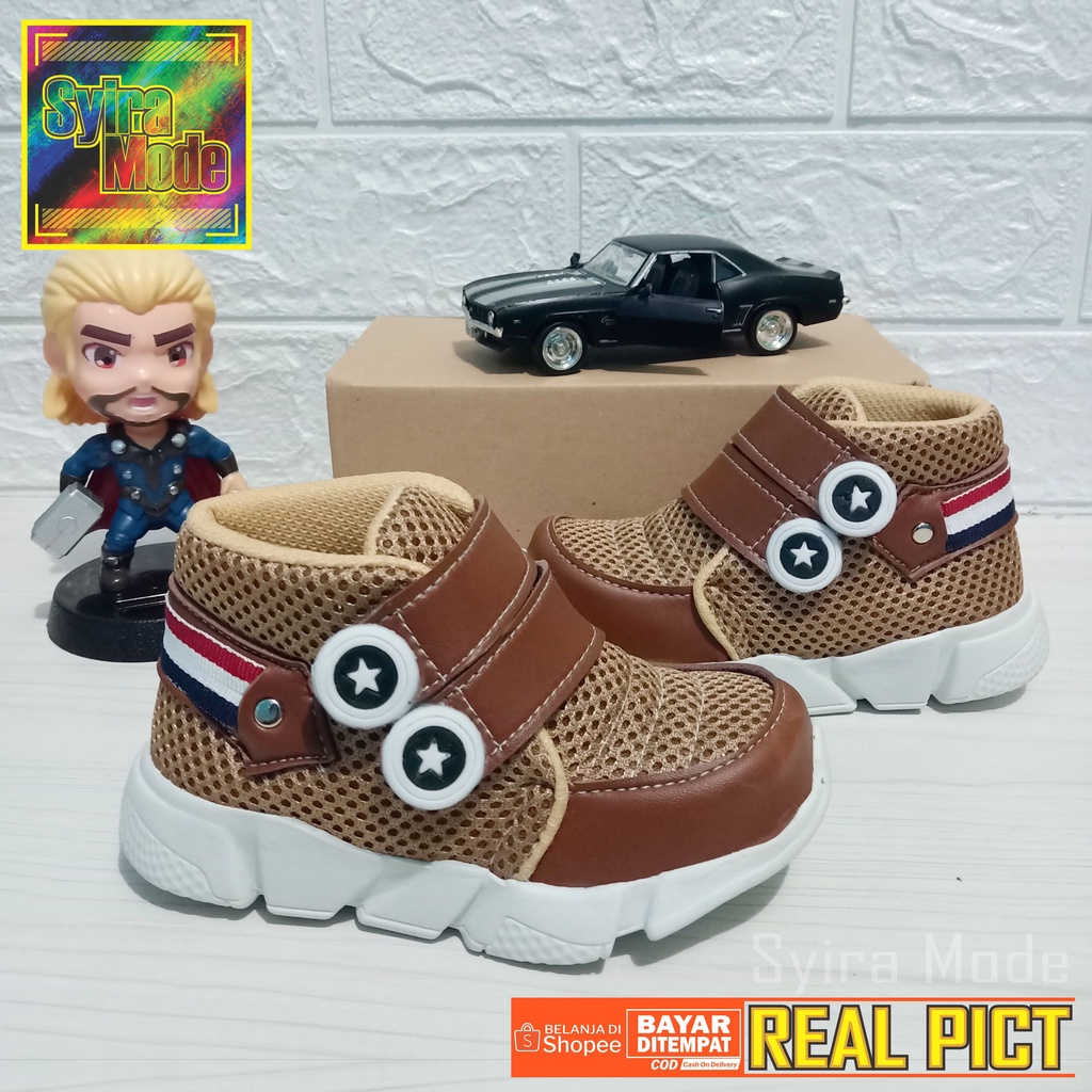 Sepatu Anak Laki-Laki / Sepatu Anak Usia 1 - 3 Tahun. Boot Jaring Prepet-2 Cassual