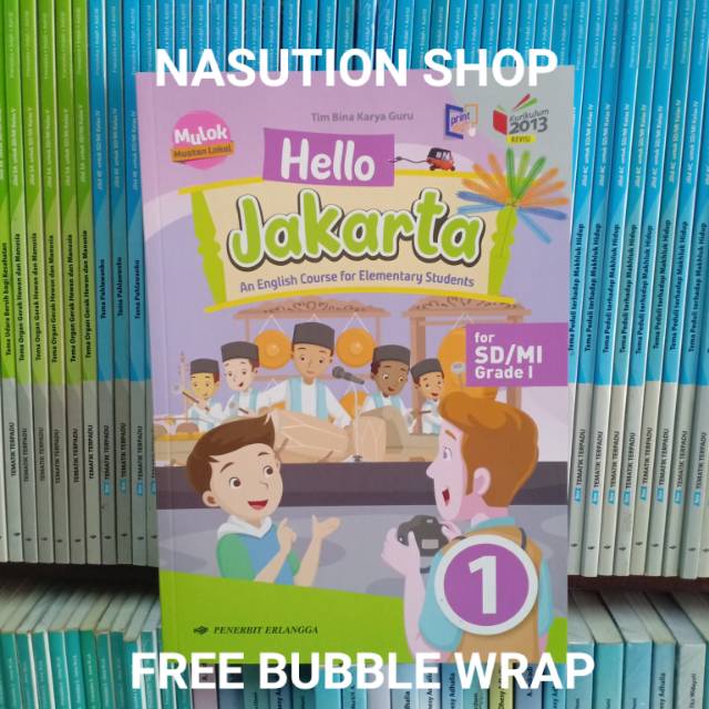 Buku Hello Jakarta Kelas 1 sd K13N Erlangga LAMA
