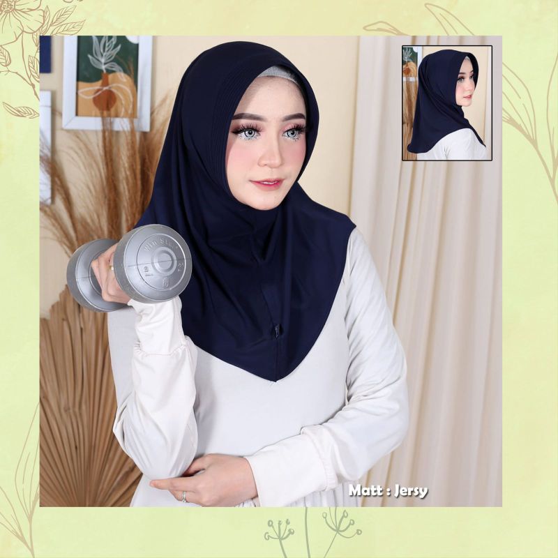 HIJAB SPORT HAMIDAH JERSY KOREA | BERGO HAMIDAH SPORT | HIJAB SPORT HIGH QUALITY