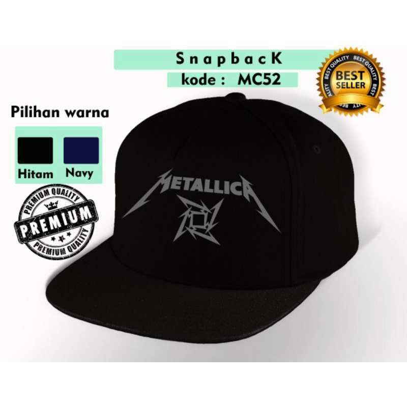 topi snapback caps band metallica