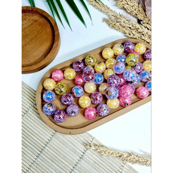 1 pcs Tutup Tuspin Bola Kaca/bola pecah Bahan Aksesoris Craft DIY