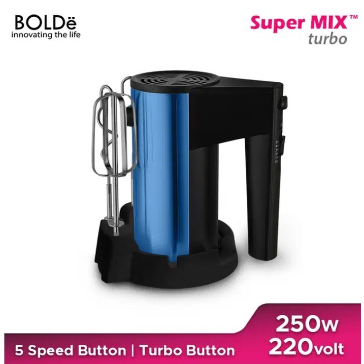 BOLDe Super Mix Turbo - Hand Mixer Tangan 5 Speed