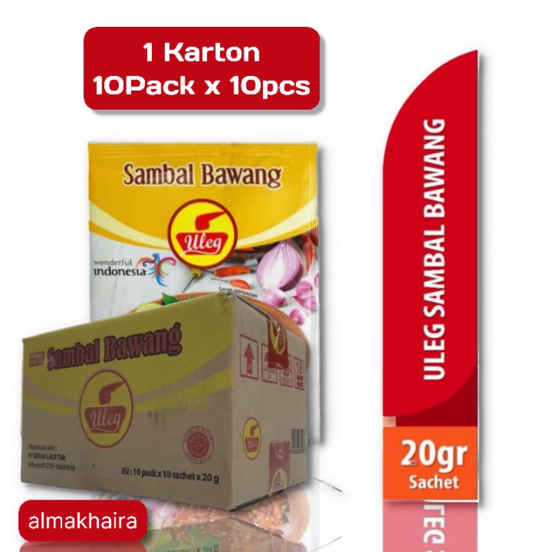 

Sambal Uleg Bawang 20g 1Carton/10pack 100pcs