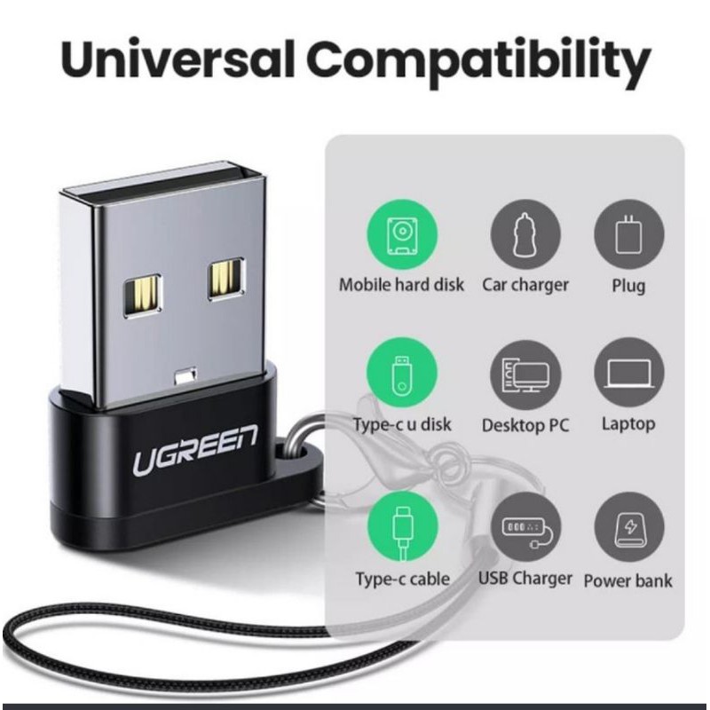 Ugreen Type C to Usb 3.0 / 2.0 - Ugreen Usb C Female to Usb Male Original