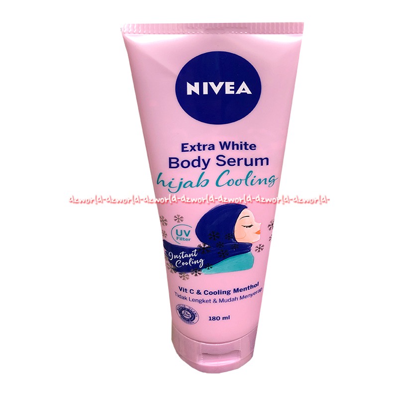 Nivea Extra White Body Serum Hijab Cooling Vit C &amp; Cooling 180ml