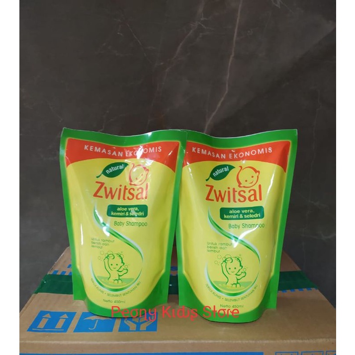 zwitsal baby natural shampoo Refill 250ml 450ml Aloe Vera kemiri seledri / Switzal shampoo bayi AVKS 250 ml 450 ml